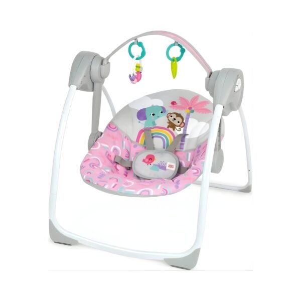 Colorful Baby Electric Swing with Fun Toy Bar